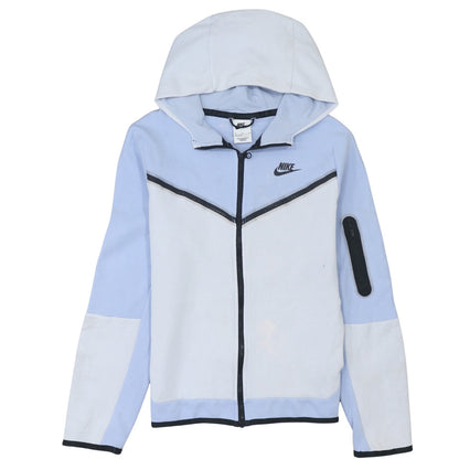 Girls UK Size XL Nike Blue Full Zip Hoodie