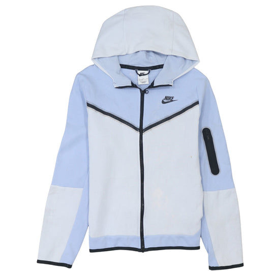 Girls UK Size XL Nike Blue Full Zip Hoodie