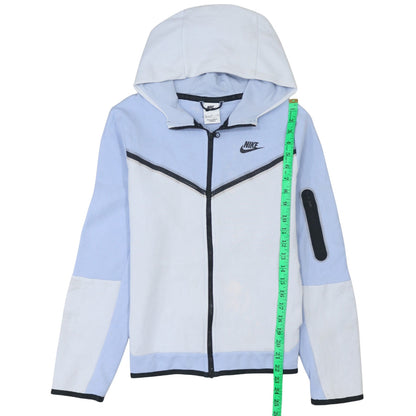 Girls UK Size XL Nike Blue Full Zip Hoodie