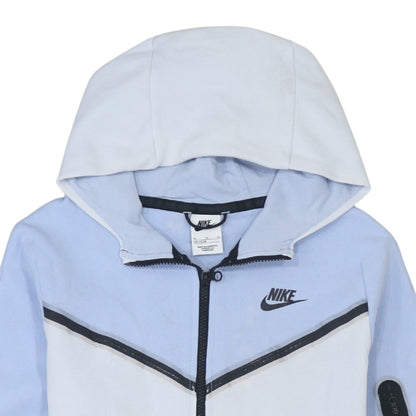Girls UK Size XL Nike Blue Full Zip Hoodie