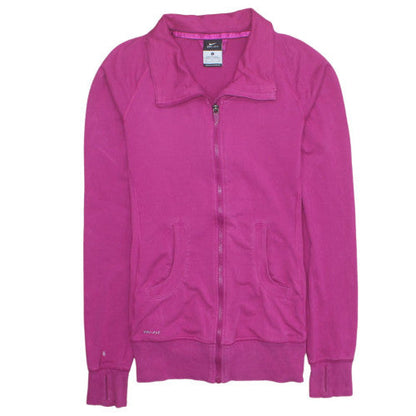 Womens UK Size S Nike Pink Full Zip Sweatshirt