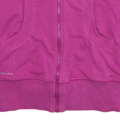 Womens UK Size S Nike Pink Full Zip Sweatshirt
