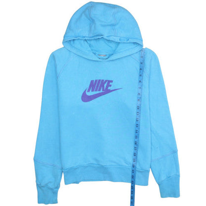 Womens UK Size XL Nike Blue Pullover Hoodie