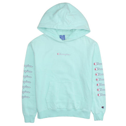 Womens UK Size S Champion Blue Pullover Hoodie