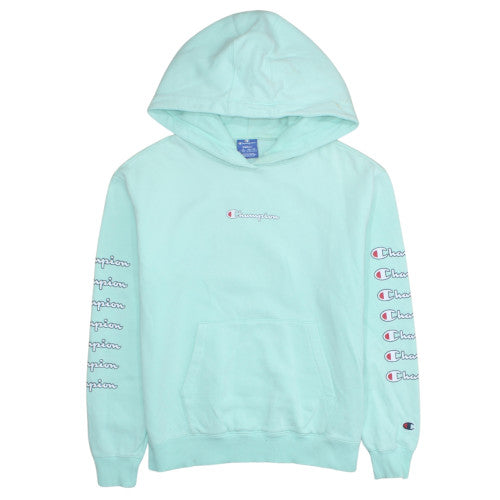 Womens UK Size S Champion Blue Pullover Hoodie