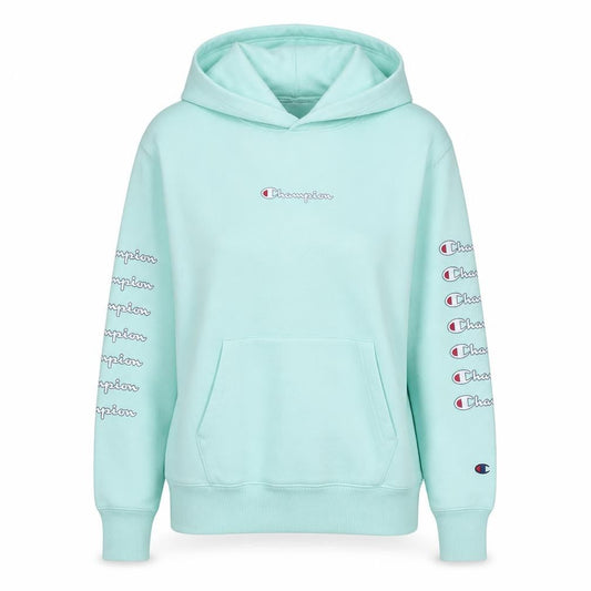 Womens UK Size S Champion Blue Pullover Hoodie
