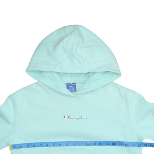 Womens UK Size S Champion Blue Pullover Hoodie