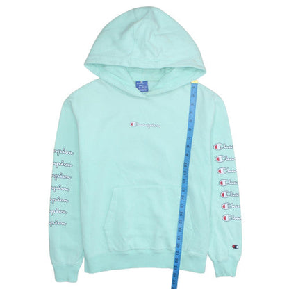 Womens UK Size S Champion Blue Pullover Hoodie