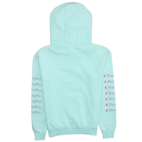 Womens UK Size S Champion Blue Pullover Hoodie