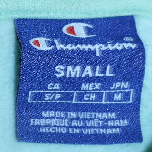Womens UK Size S Champion Blue Pullover Hoodie