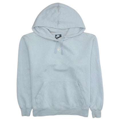 Womens UK Size M Nike Blue Pullover Hoodie