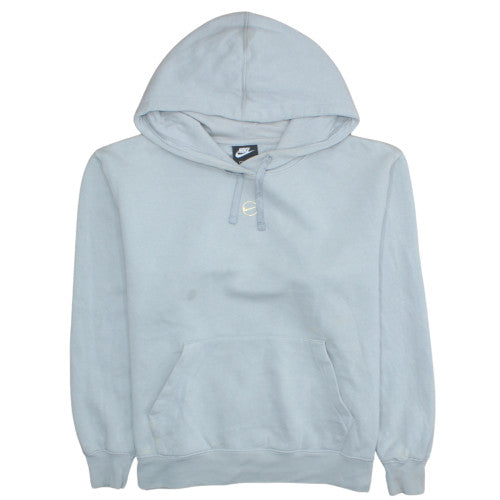 Womens UK Size M Nike Blue Pullover Hoodie