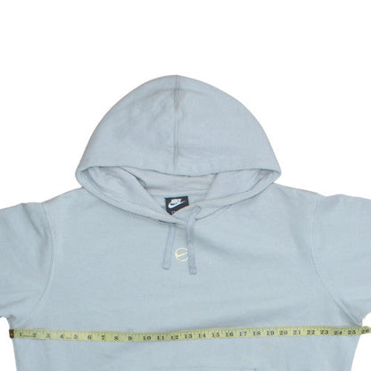 Womens UK Size M Nike Blue Pullover Hoodie