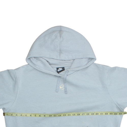 Womens UK Size M Nike Blue Pullover Hoodie