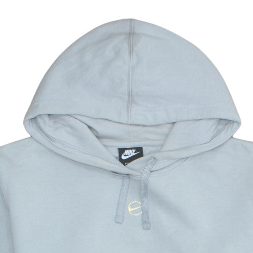 Womens UK Size M Nike Blue Pullover Hoodie