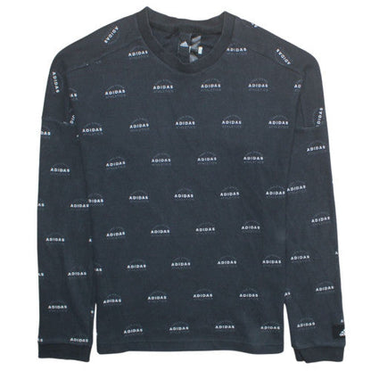 Mens UK Size M adidas Black Pullover Sweatshirt