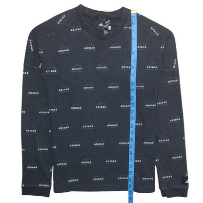 Mens UK Size M adidas Black Pullover Sweatshirt