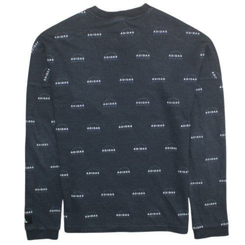 Mens UK Size M adidas Black Pullover Sweatshirt