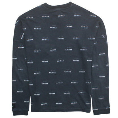 Mens UK Size M adidas Black Pullover Sweatshirt