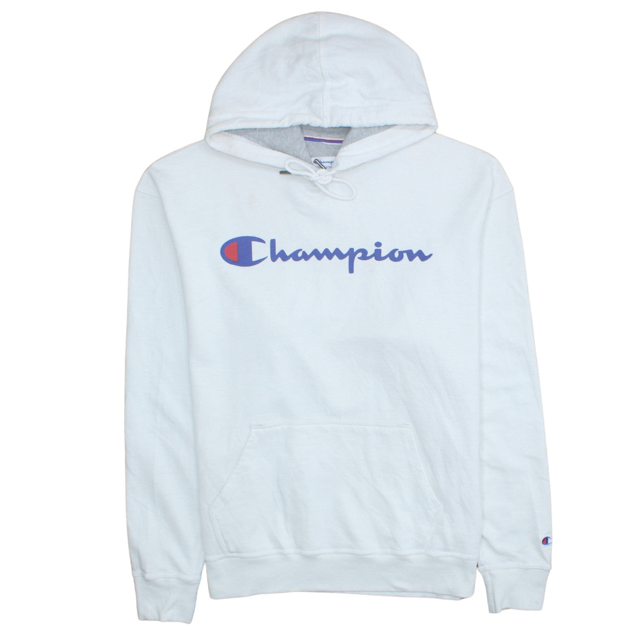 Mens UK Size XL Champion White Pullover Hoodie