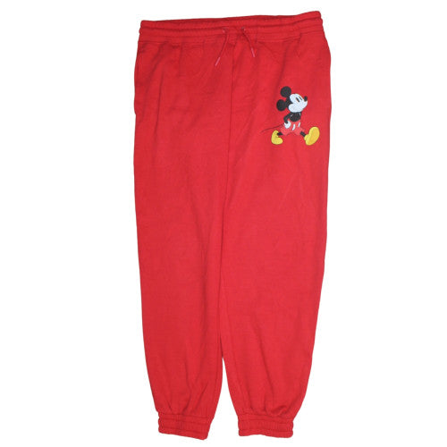 Womens UK Size L Disney Regular Fit Jogger Red Trousers