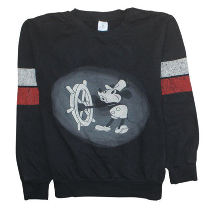 Womens UK Size L Disney Black Pullover Sweatshirt