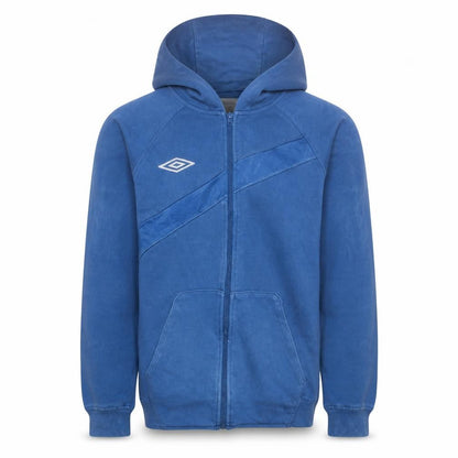 Mens UK Size S Umbro Blue Full Zip Hoodie