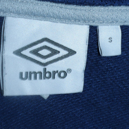Mens UK Size S Umbro Blue Full Zip Hoodie