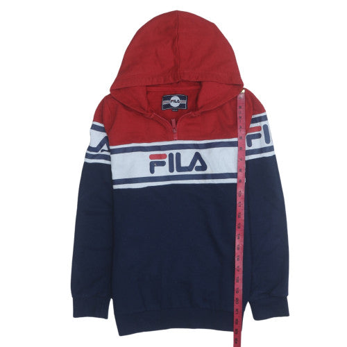 Boys UK Size 13-15 Years FILA Multicoloured Pullover Hoodie