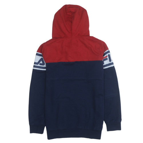 Boys UK Size 13-15 Years FILA Multicoloured Pullover Hoodie