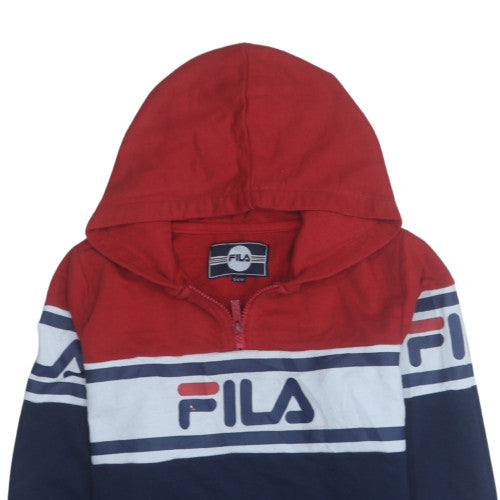 Boys UK Size 13-15 Years FILA Multicoloured Pullover Hoodie