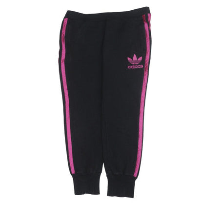 Womens UK Size 12 adidas Regular Fit Jogger Black Trousers