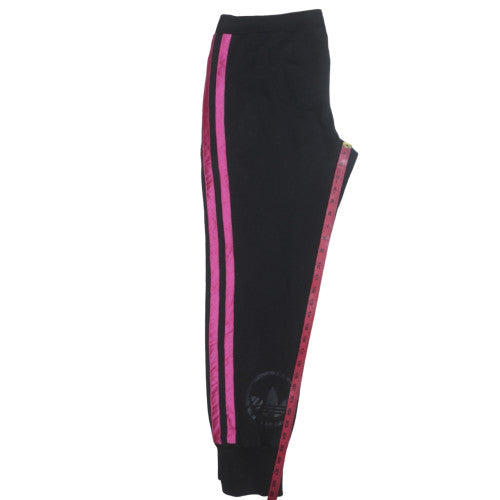 Womens UK Size 12 adidas Regular Fit Jogger Black Trousers