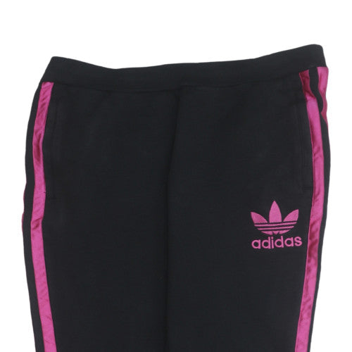 Womens UK Size 12 adidas Regular Fit Jogger Black Trousers
