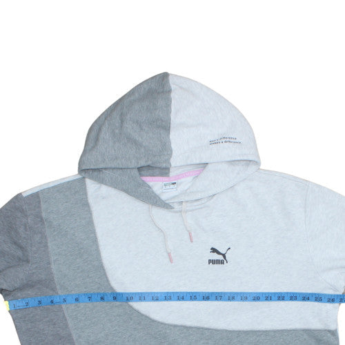 Womens UK Size S PUMA Grey Pullover Hoodie