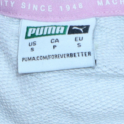 Womens UK Size S PUMA Grey Pullover Hoodie