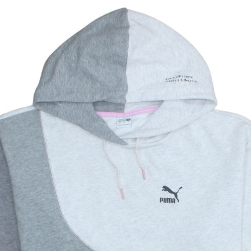 Womens UK Size S PUMA Grey Pullover Hoodie