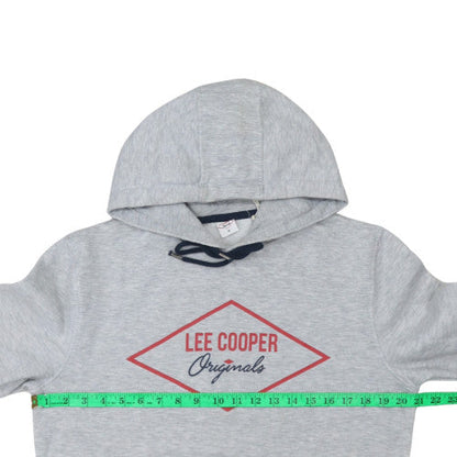 Womens UK Size M Lee Cooper Grey Pullover Hoodie