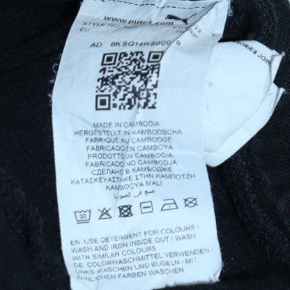 Womens UK Size 2XL PUMA Regular Fit Jogger Black Trousers