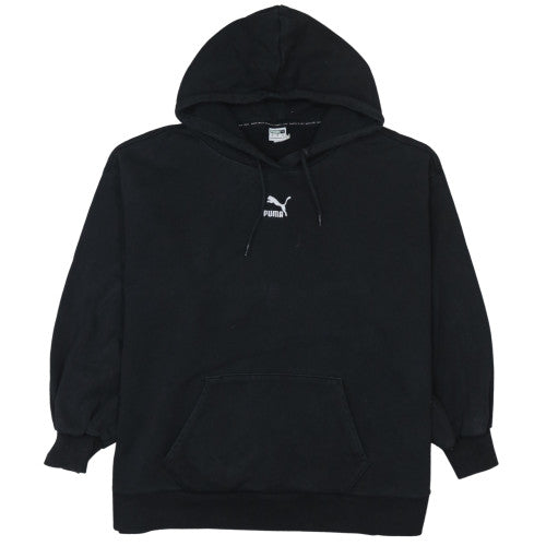 Womens UK Size M PUMA Black Pullover Hoodie