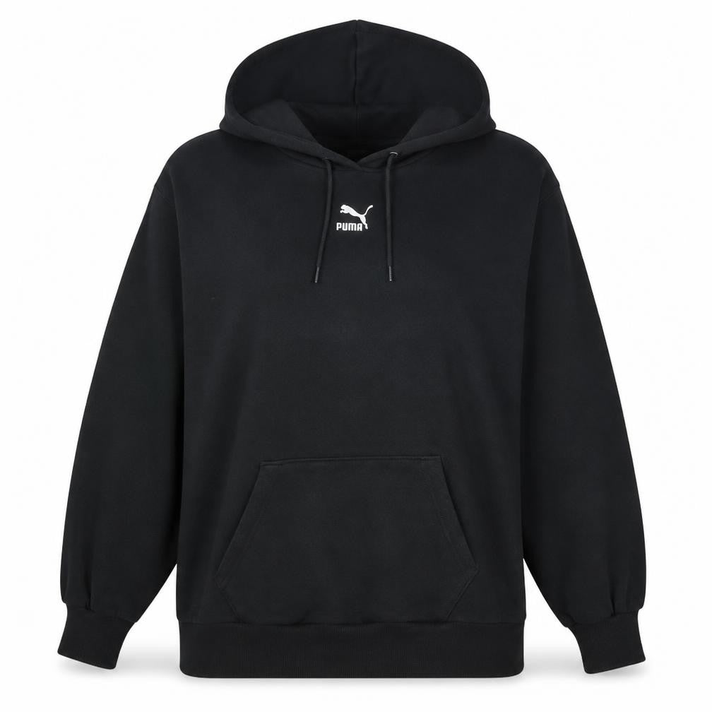 Womens UK Size M PUMA Black Pullover Hoodie