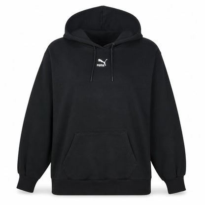 Womens UK Size M PUMA Black Pullover Hoodie