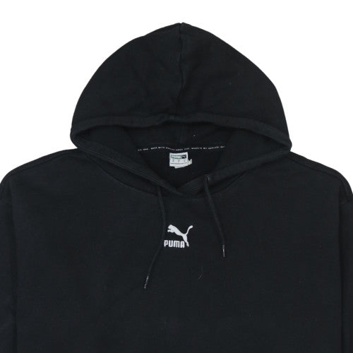 Womens UK Size M PUMA Black Pullover Hoodie