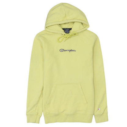 Womens UK Size S Champion Yellow Pullover Hoodie