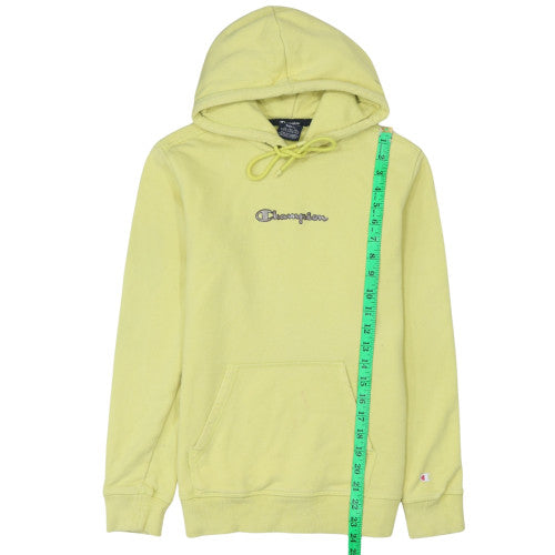 Womens UK Size S Champion Yellow Pullover Hoodie
