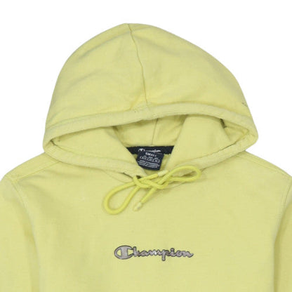 Womens UK Size S Champion Yellow Pullover Hoodie