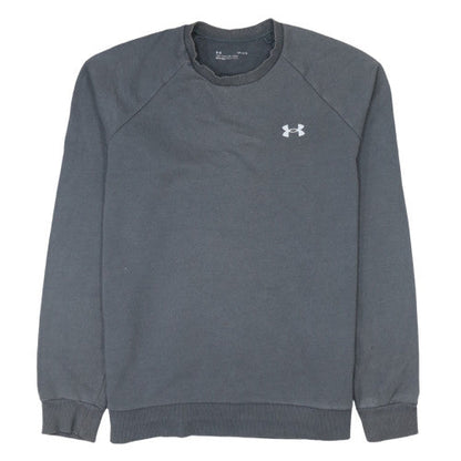 Mens UK Size L Under armour Grey Pullover Sweatshirt