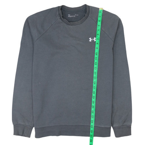 Mens UK Size L Under armour Grey Pullover Sweatshirt