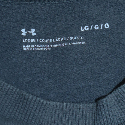 Mens UK Size L Under armour Grey Pullover Sweatshirt
