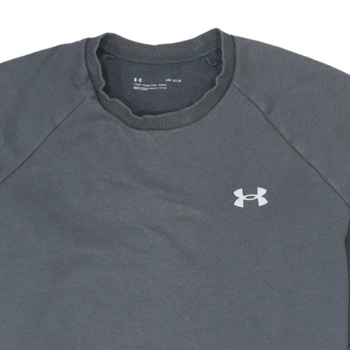 Mens UK Size L Under armour Grey Pullover Sweatshirt